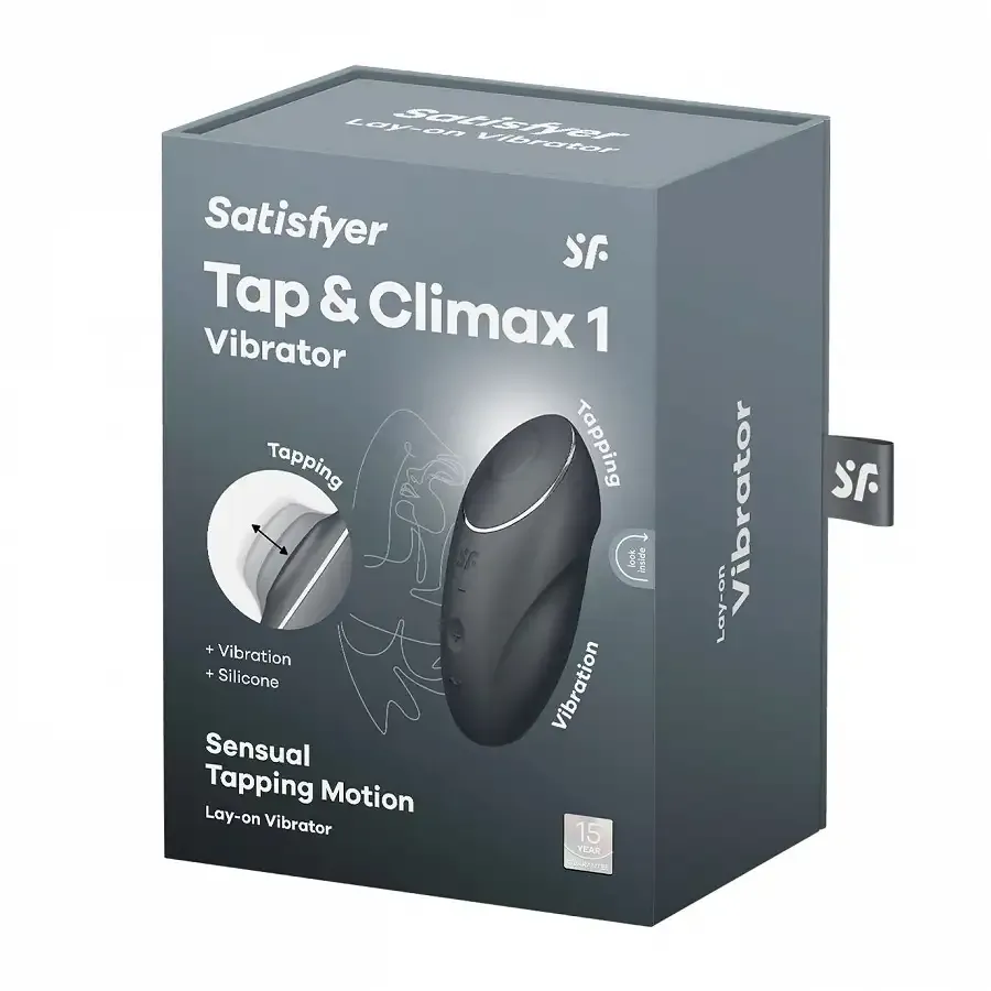 Вібратор Satisfyer Tap & Climax 1 Grey Львів - фото 8