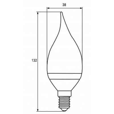 Лампочка EUROELECTRIC LED CW 6W E14 4000K 220V (LED-CW-06144(EE)) Вінниця