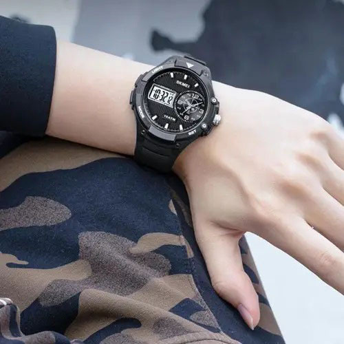 Спортивний водонепроникний годинник SKMEI 1761BKWT, Новий командирський годинник, VX-842 Протиударний годинник Київ - фото 3