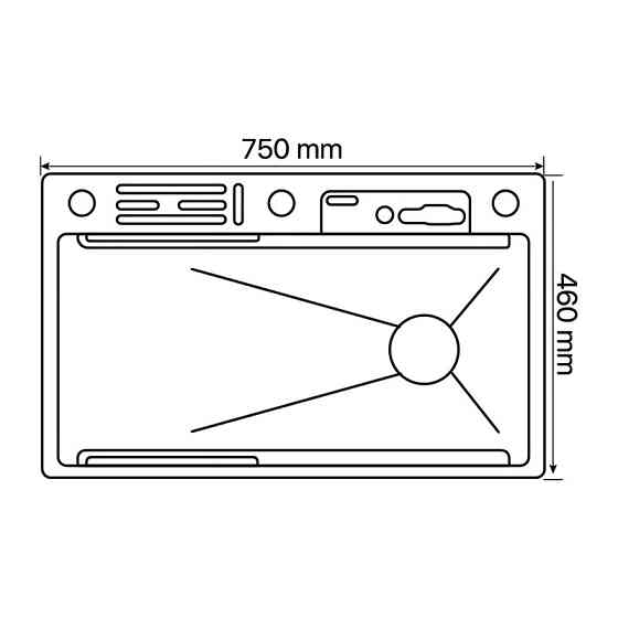Мийка багатофункціональна Zerix ZH7546-SET-07.SUS304 DECOR з вбудованим змішувачем (ZX5684) Київ