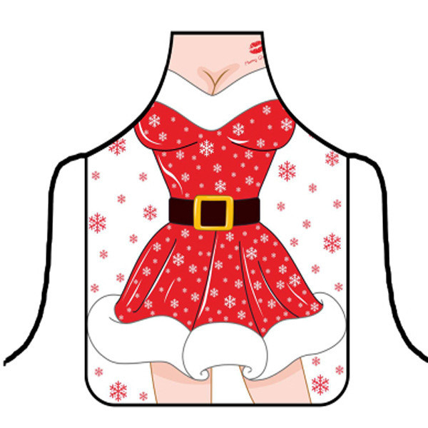 Фартух новорічний з приколом жіночий для свята 75 на 60 см різнобарвний Київ - фото 1