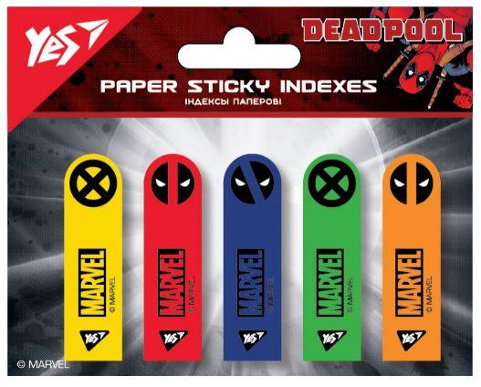 Індекси паперові "Yes" Marvel.Deadpool 5*20 арк. 100 шт, 170313, шт Київ - фото 1