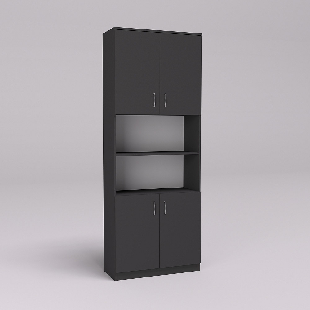 Шкаф офисный ОШ-3, Антрацит, 800/340/2100 Львов - изображение 1