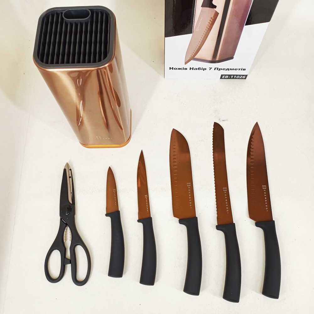 Набор кухонных ножей для поваров, Кухонный нож из нержавеющей стали металлический TN-38 Львов - изображение 4