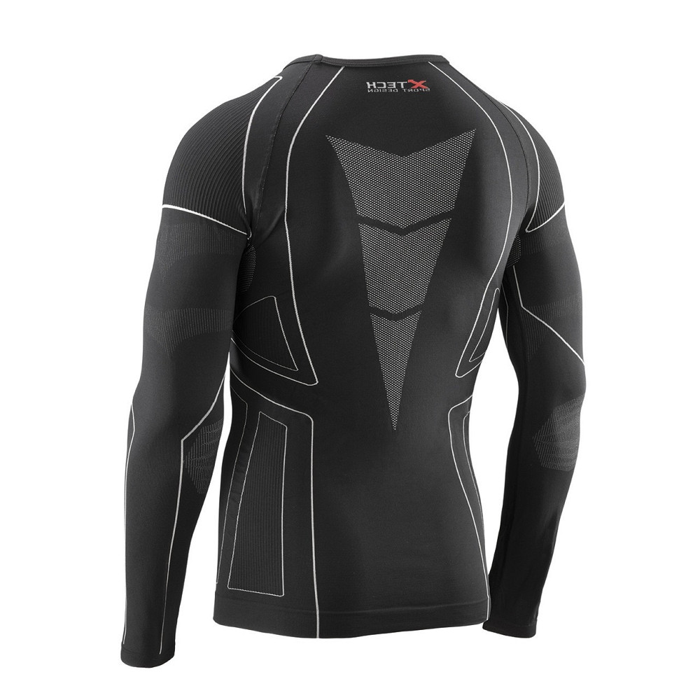 Термокофта (лонгслів) X TECH Maglia Race 3 Munica Lunga  giroc Nero L/XL Чорна Луцк - изображение 6