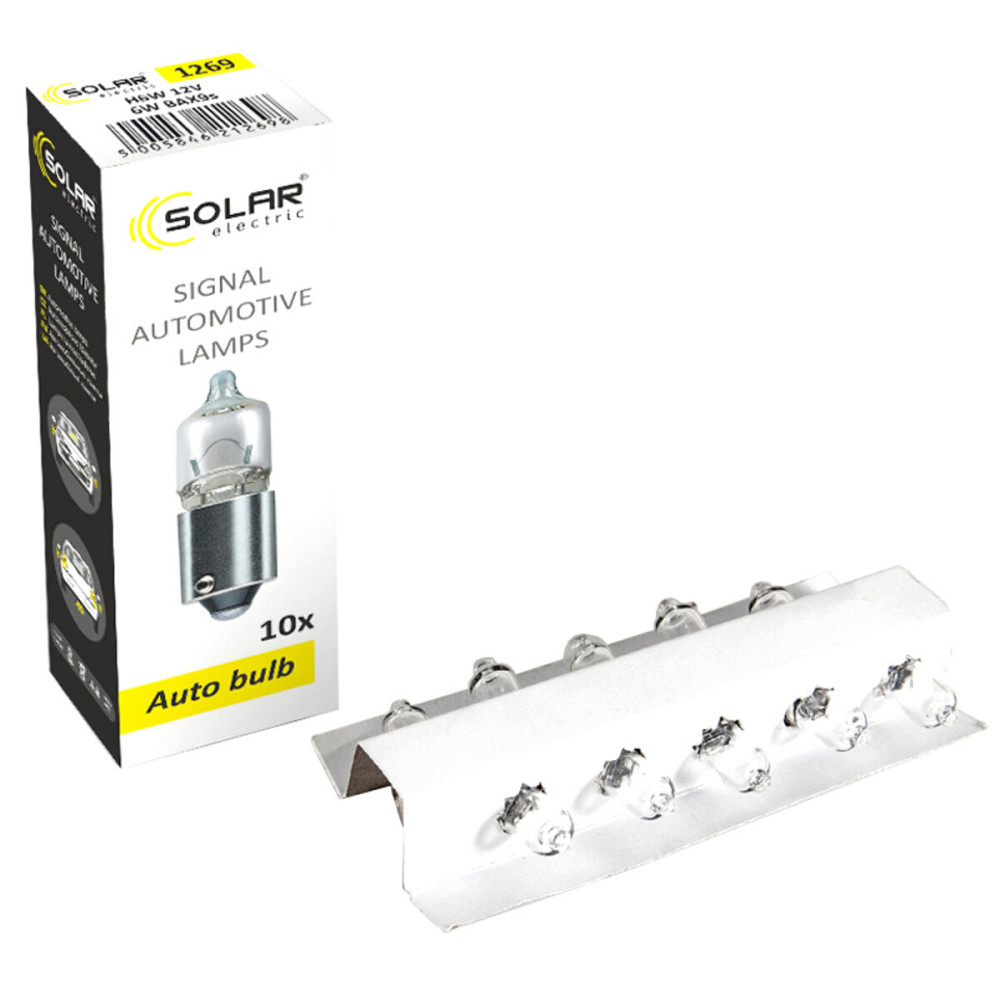 Галогенова лампа Solar H6W 12V BA9s Київ - фото 1