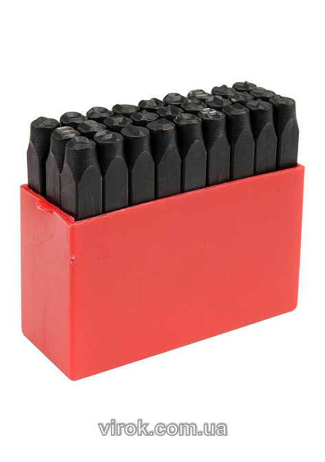 Трафарети літерні YATO, кпл. 27 шт, h-6 мм  [12] Одесса - изображение 1