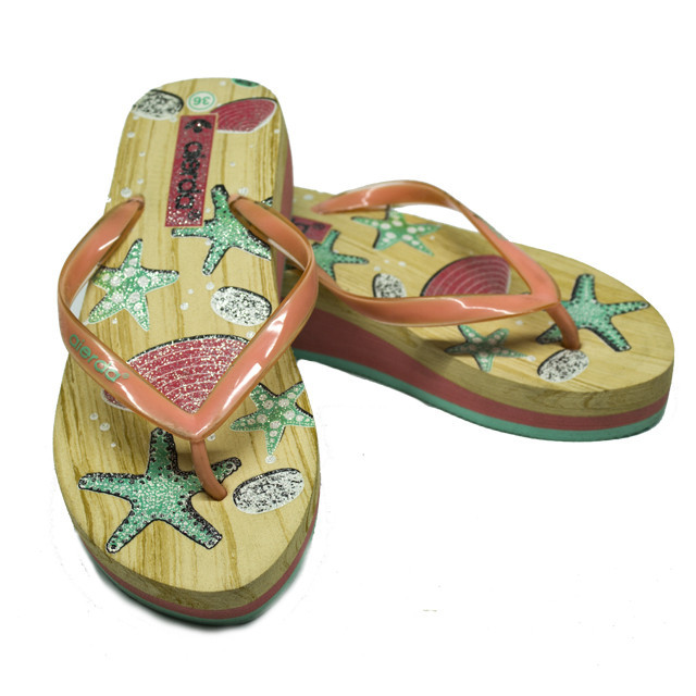 Вьетнамки купить платформа шлепанцы Морская звезда AIERDA (36,37,38,39,40,41) Персиковый W25061 Одесса - изображение 7