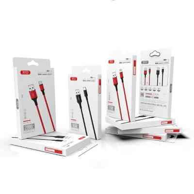 Дата кабель USB 2.0 AM to Micro 5P 2.0m 1.5A braided black XO (NB143-M2-BK) Вінниця