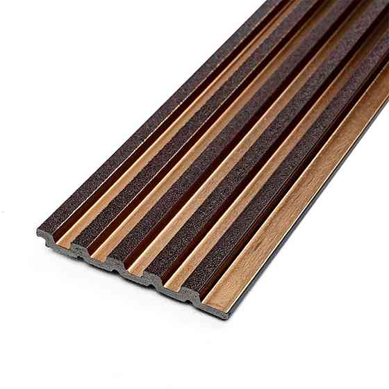 Декоративная рейка под коричневую кожу с бронзой Киев