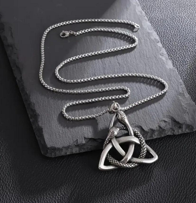Підвіска-амулет для чоловіків у скандинавському стилі «Кельтський вузол Трикветр», Скандинавський ке Київ - фото 4