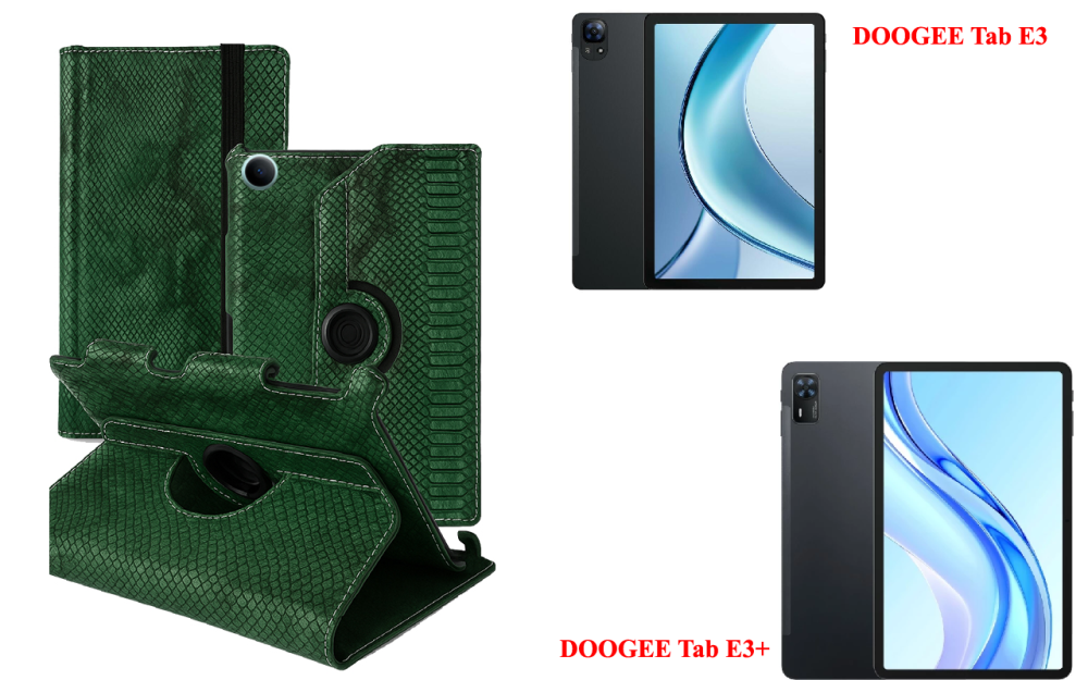 Чехол Spinner360 для планшета Doogee Tab E3, цвет Klasika Reptyliya Киев - изображение 1