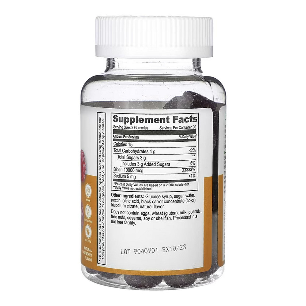 Биотин Lifeable Biotin 10,000 mcg 60 жев таб малина Киев - изображение 2