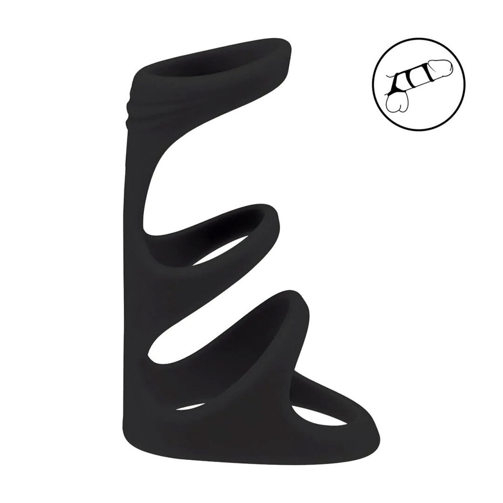 Потрійне ерекційне кільце LEVELZ Triple Ring, силіконове Sex Aura Київ - фото 2