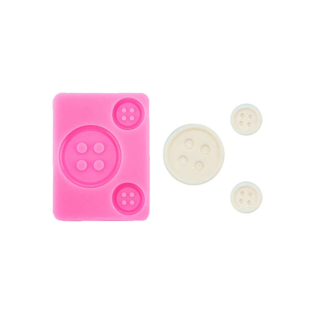 Молд силиконовый пуговицы 58 на 78 мм розовый Киев - изображение 7