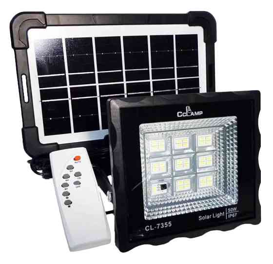 Прожектор акумуляторний CcLamp CL-7355 із сонячною панеллю 9120 Вінниця