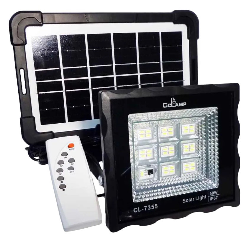 Прожектор акумуляторний CcLamp CL-7355 із сонячною панеллю 9120 Винница - изображение 2