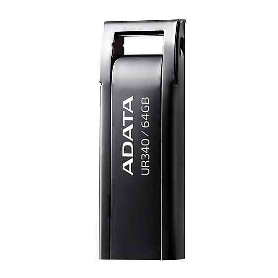 Флешка A-DATA USB 3.2 UR340 64Gb, колір чорний AROY-UR340-64GBK Одеса