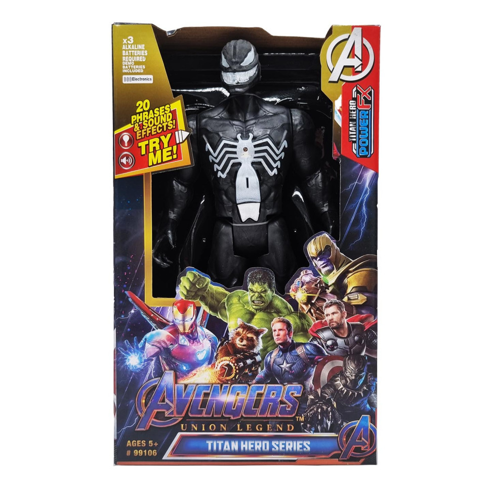 Ігрова фігурка Марвел Bambi 99106 зі світлом та звуком Веном Вінниця - фото 1