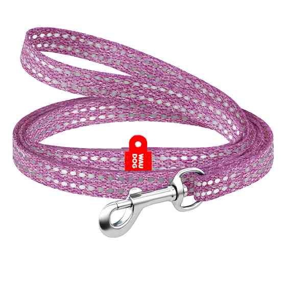 Повідець для котів та дрібних порід собак з відновленої бавовни WAUDOG Re-cotton світловідбиваю Коломыя