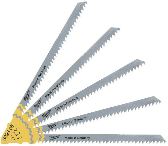 Полотна для лобзика T301CD MILWAUKEE, 105мм/ крок зуба 3,0мм, (5шт), (деревина, чистий різ) Одеса - фото 2