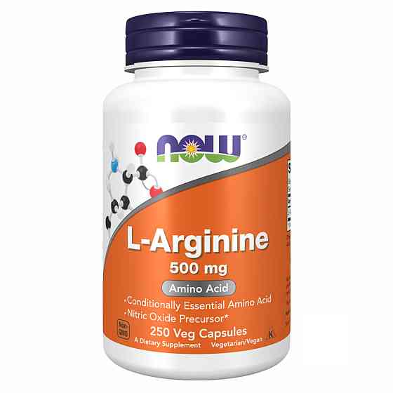 Л-Аргінін Now Foods Arginine 500mg 250 vcaps Київ
