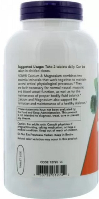 Кальций и магний NOW Cal- Mag 500/250mg - 100 tabs Киев - изображение 2