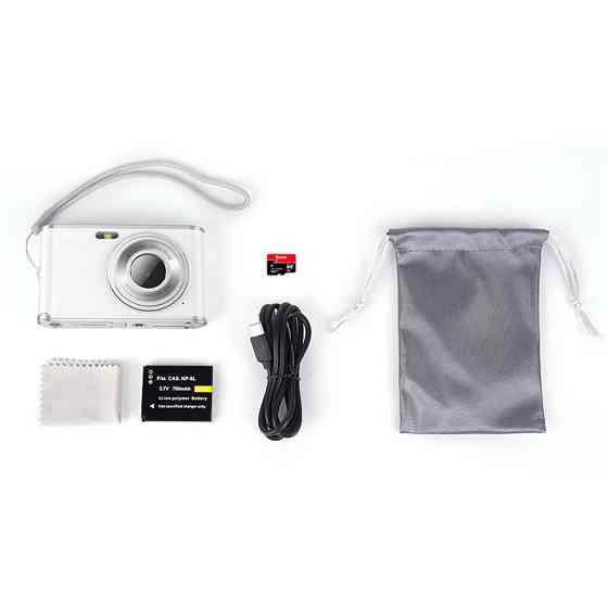 Двохоб'єктивна фотокамера HOCO DV203, біла Київ