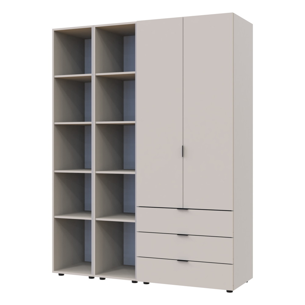 Комплект шкафов для одежды Doros Гелар (3 шт.) 153,9х49,5х203,4 см Кашемир (DRS-011244) Львов - изображение 9