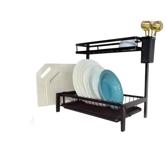 Органайзер-полка для посуды 2 яруса настольная сушилка MJ-4014 Коломия