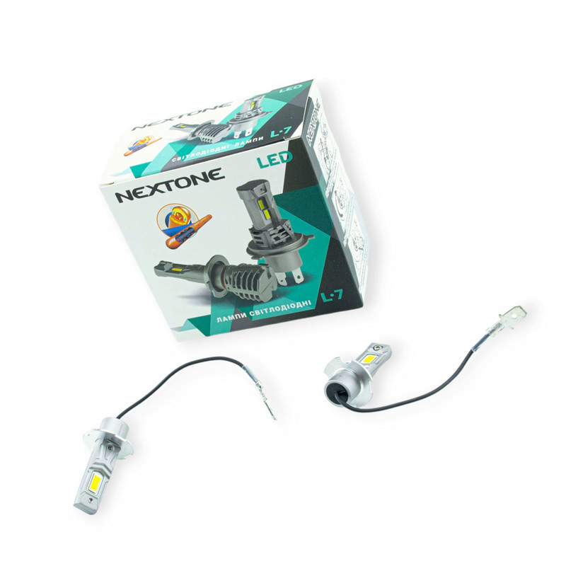 Автолампа LED H3 12V Nextone L7 25W 6000K 6000L радіатор Мукачево - фото 1