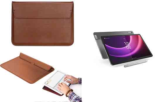 Чохол-конверт VitoCase для Lenovo Tab P11 (2nd Gen), Tab P11 Pro (2nd Gen), з функцією підставки для планшета Коричневий Київ