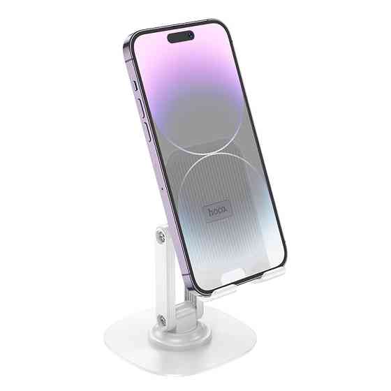 Тримач для телефона HD6 Winner dual-axis rotating desktop stand White Одеса