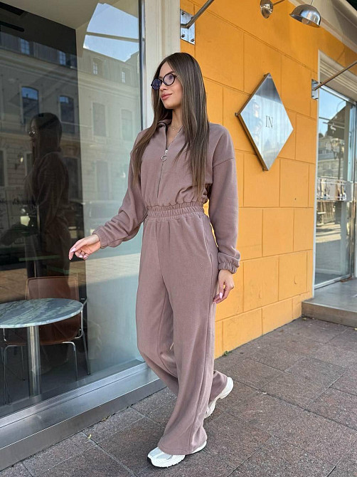 Жіночий теплий комбінезон із турецького флісу Моко, 46/48 Одеса - фото 3