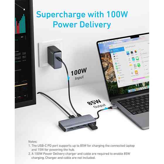 USB-хаб Anker USB-C 7-в-1 Black (A83740A2) ( 29893 ) Харьков