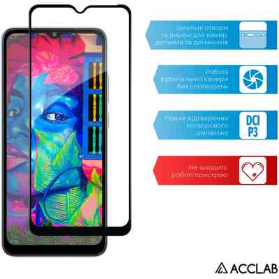 Стекло защитное ACCLAB Full Glue Xiaomi Redmi A2+ Black (1283126564574) Винница