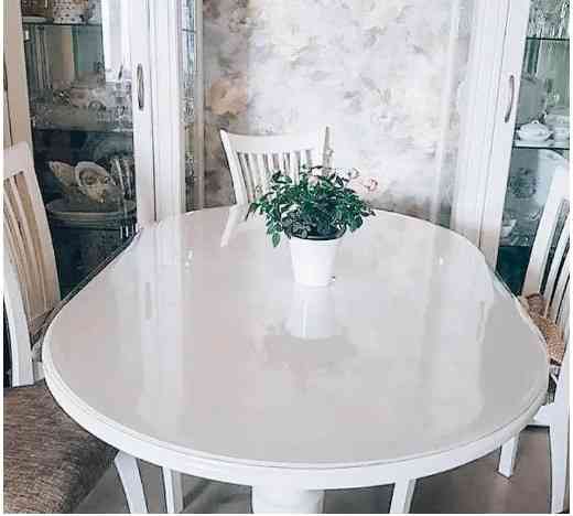 Мягкое стекло Силиконовая скатерть на стол Soft Glass Защита для мебели 1.5х1.0 м (Наивысшее качеств Винница