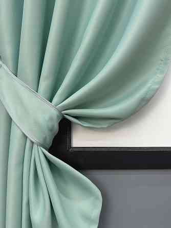Комплект коротких штор VR-Textil Bruno № 958ш М'ятний 130х170 см 2 шт (35-0465) Київ