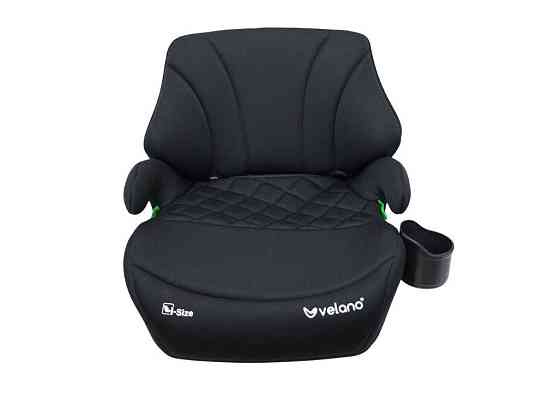 Бустер VELANO Gravo i-Size 125–150 см, ISOFIX + підстаканник, black Київ