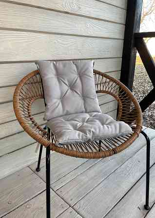 Подушка для стільців (38x38х5 см) Decorator Sawana колір світло-сірий 84-114 Київ