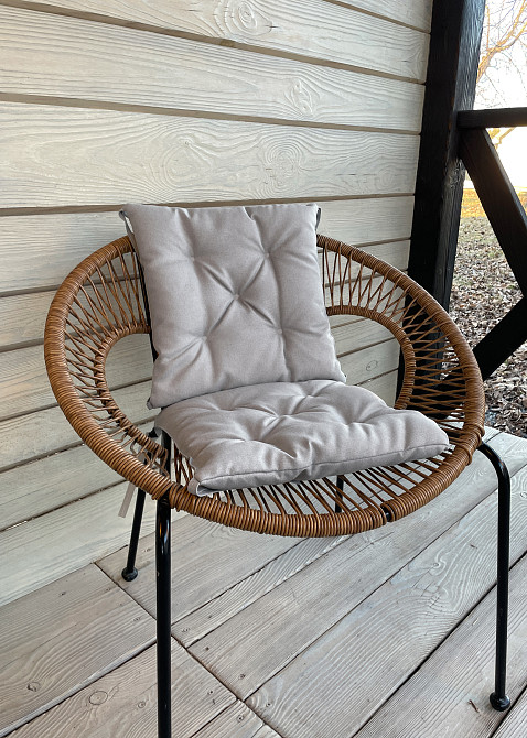 Подушка для стільців (38x38х5 см) Decorator Sawana колір світло-сірий 84-114 Київ - фото 6