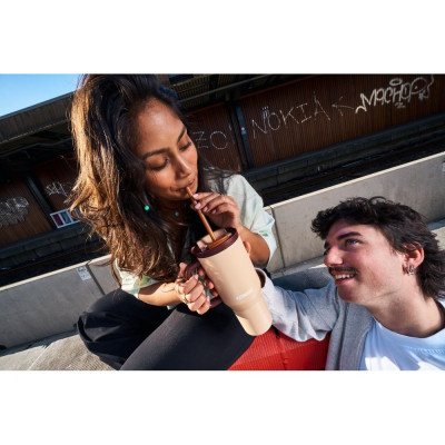 Термокружка Kambukka Rio Almond Dream 950 мл Бежева з коричневим (11-08001) Вінниця - фото 3