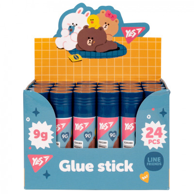 Клей Yes олівець PVA Line friends 9г (320289) Вінниця - фото 2