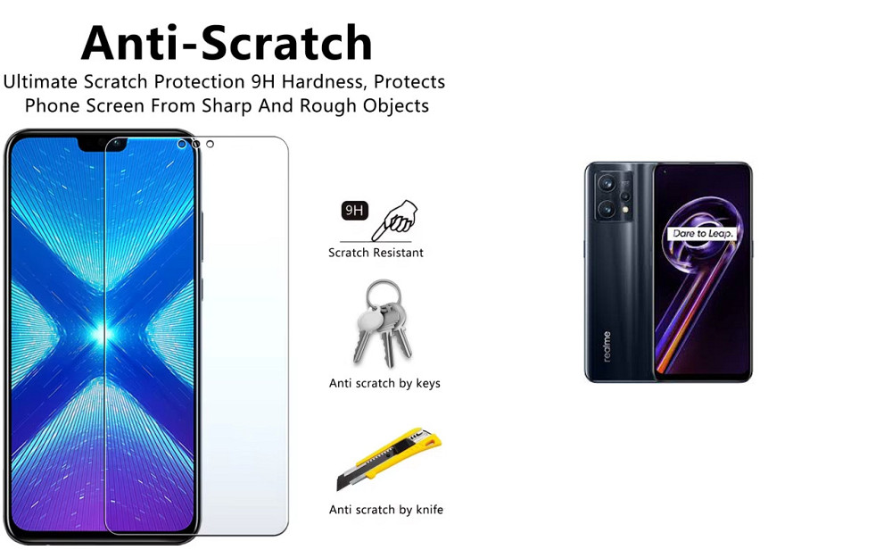 Защитное стекло NeoGlass для Realme 9 Pro, Realme 9 Pro+ – ультрапрозрачное и устойчивое Киев - изображение 1