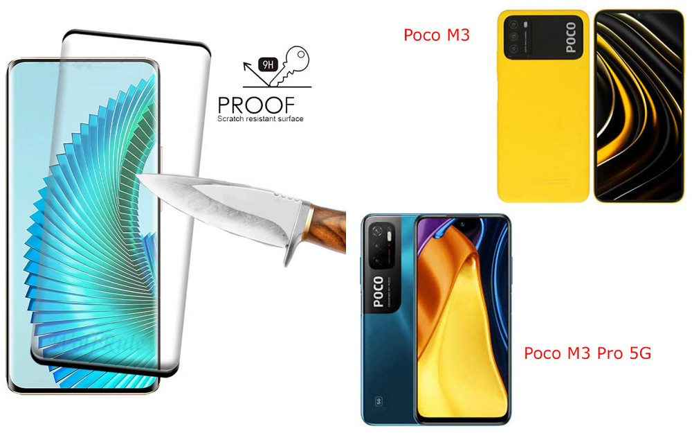Захисне скло HyperGlass Pro для Poco M3, Poco M3 Pro 5G – максимальна чутливість та захист Київ - фото 1