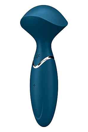 Универсальный компактный мощный массажер Satisfyer Mini Wand-er синий Sex Aura Киев