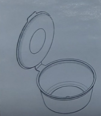 Соусница 120 мл с откидной крышкой, РР (50 шт) герметичная Павлоград - изображение 3