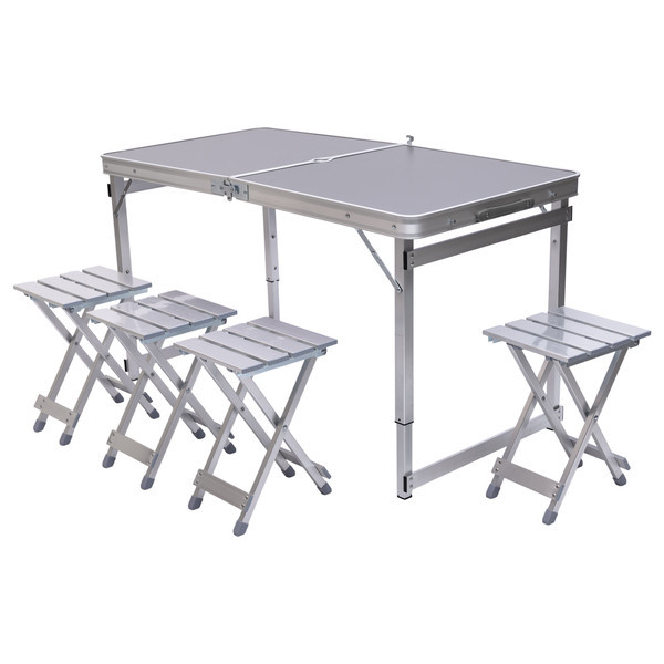 Кемпинговый набор: раскладной стол и 4 стула серый Киев - изображение 7