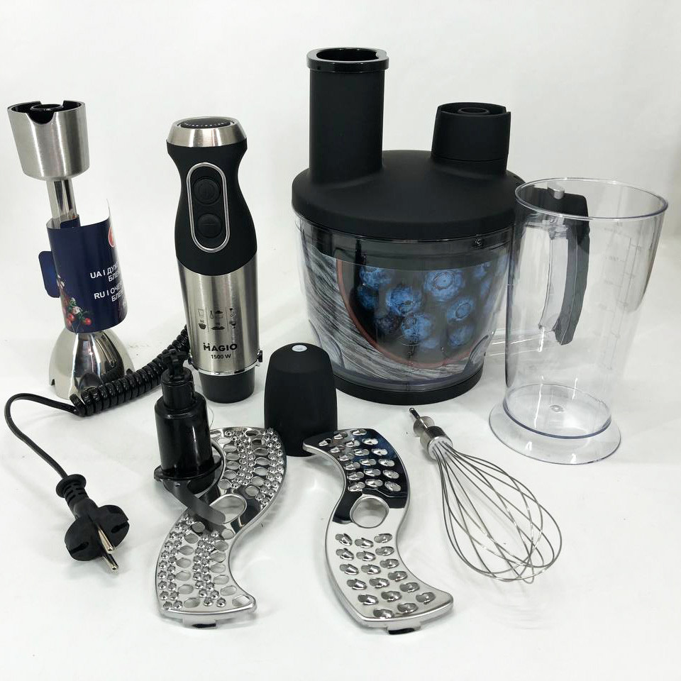 Блендер із захистом від розбризкування MAGIO, Блендер для дитячого пюре побутові міксери BV-83 Львів - фото 12