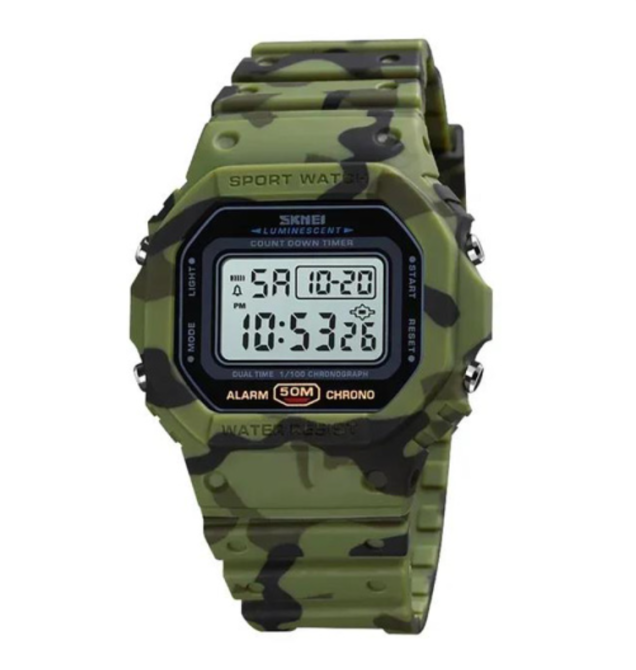 Часы наручные SKMEI 1628CMGN, CAMO GREEN, 10258 Днепр - изображение 1